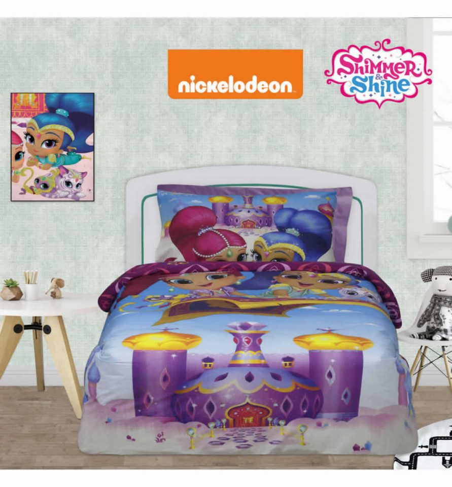 Σετ Παιδική Παπλωματοθήκη Μονή Cartoon Line SHIMMER & SHINE 5002 της Das Home/NICKELODEON