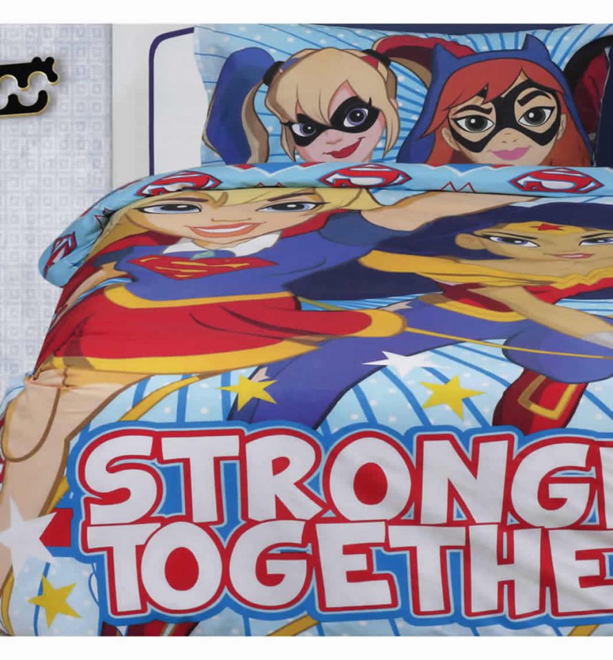 Σετ Παιδική Παπλωματοθήκη Μονή Cartoon Line Super HERO GIRLS 5005 της Das Home
