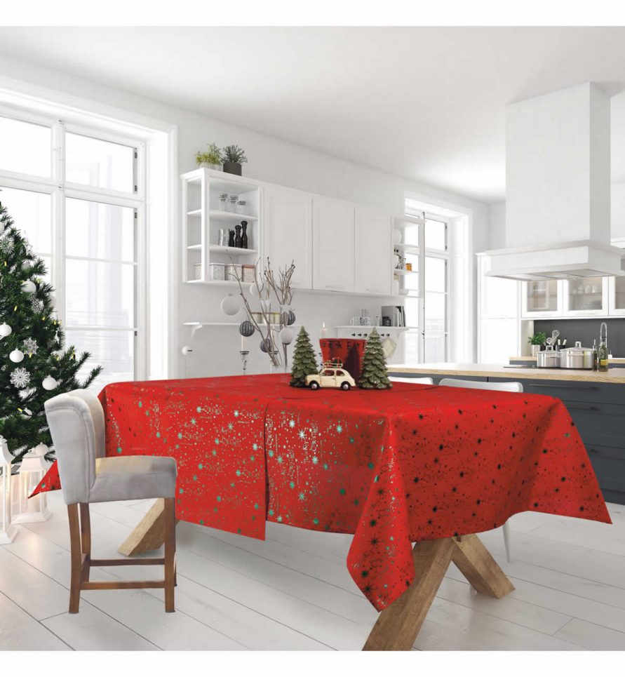 Χριστουγεννιάτικο Τραπεζομάντηλο (140x220) Christmas Kitchen Line 574 της Das Home