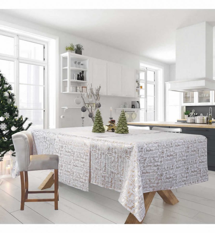 Χριστουγεννιάτικο Τραπεζομάντηλο (140x180) Christmas Kitchen Line 575 της Das Home