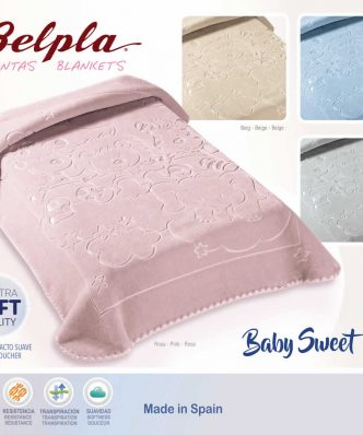 Βρεφική Βελουτέ Κουβέρτα Αγκαλιάς BELPLA Ster Baby SWEET 520 Ισπανίας