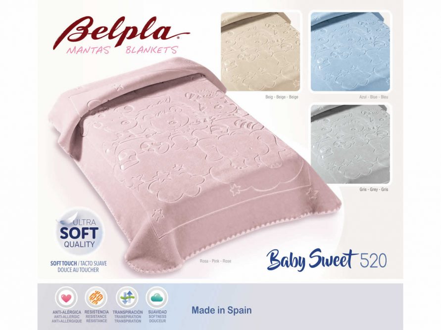 Βρεφική Βελουτέ Κουβέρτα Αγκαλιάς BELPLA Ster Baby SWEET 520 Ισπανίας