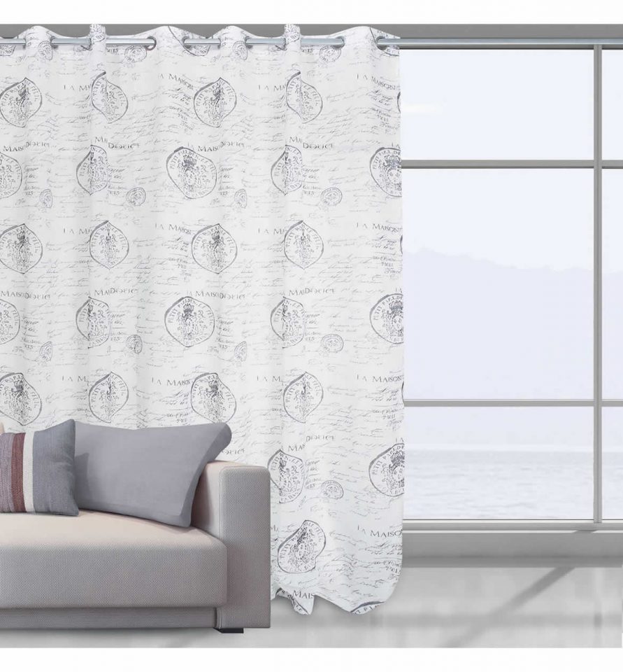 Κουρτίνα με κρίκους (140x280) Curtain Line 2030 της Das Home