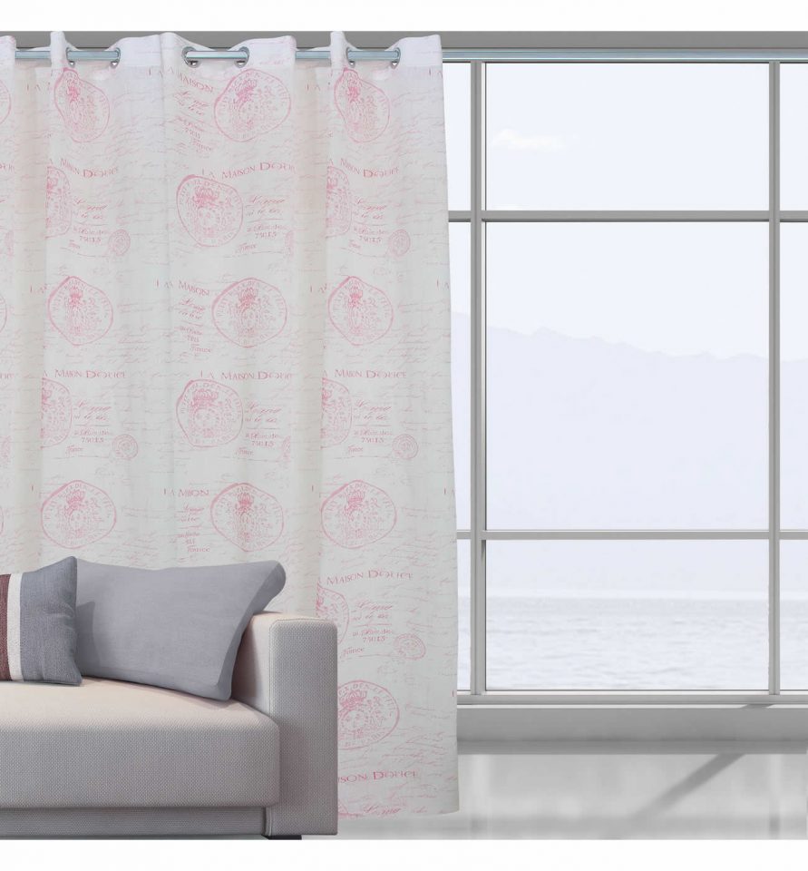 Κουρτίνα με κρίκους (290x280) Curtain Line 2031 της Das Home