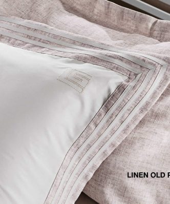 Ζευγάρι Μαξιλαροθήκες LINEN OLD PINK (50x70) της Guy Laroche