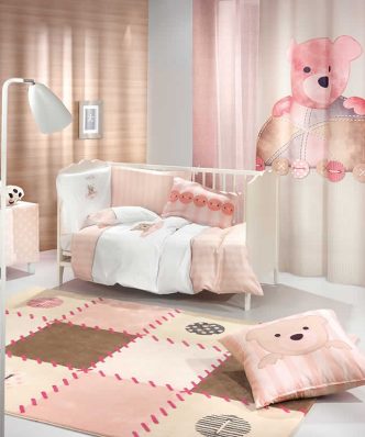 Παιδικό Χαλί (150X200) PATCHWORK PINK της Saint Clair