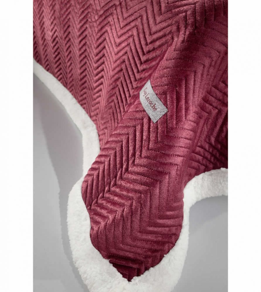 Fleece Κουβέρτα με Γουνάκι Μονή VELLUTO της Guy Laroche (160x220) ROSSO