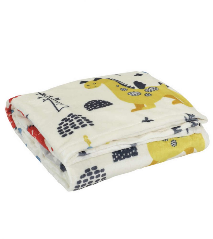 Παιδική Fleece Κουβέρτα Μονή Kid Blanket 4707 της Das Home (160x220) ΚΡΕΜ/ΣΙΕΛ/ΩΧΡΑ