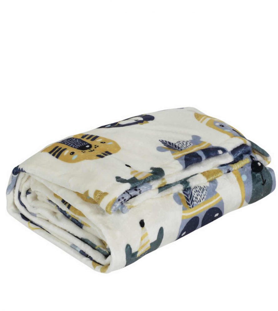Παιδική Fleece Κουβέρτα Μονή Kid Blanket 4708 της Das Home (160x220) ΓΚΡΙ/ΩΧΡΑ