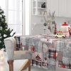 Χριστουγεννιάτικο Τραπεζομάντηλο Christmas Line 571 της Das Home (140x180) ΓΚΡΙ/ΚΟΚΚΙΝΟ 1