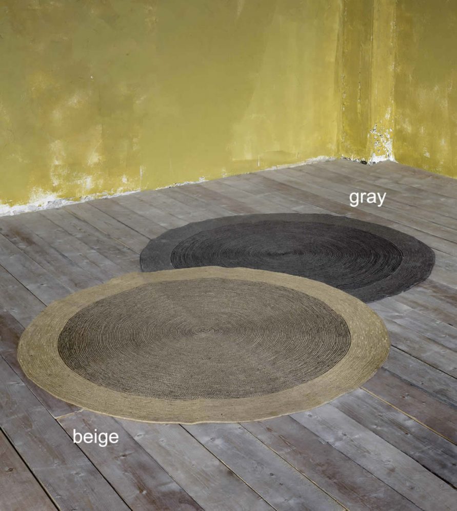 Στρογγυλό Χαλί BERGREN της NIMA HOME (Δ: 120 cm) GRAY