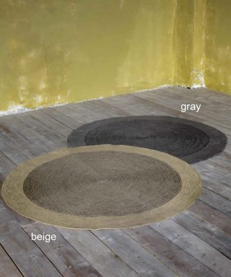 Στρογγυλό Χαλί BERGREN της NIMA HOME (Δ: 150 cm) GRAY