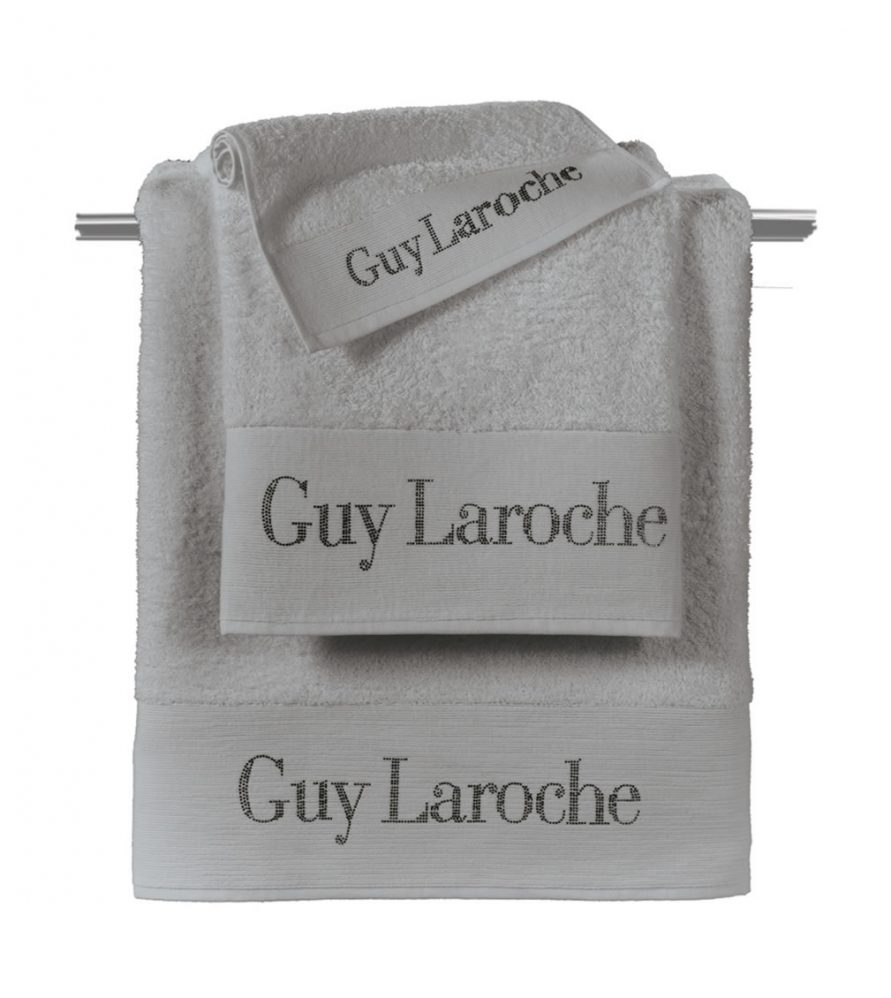 Σετ (3τμχ) Πετσέτες Μπάνιου FUTURA της Guy Laroche (30x50-50x90-70x140) SILVER