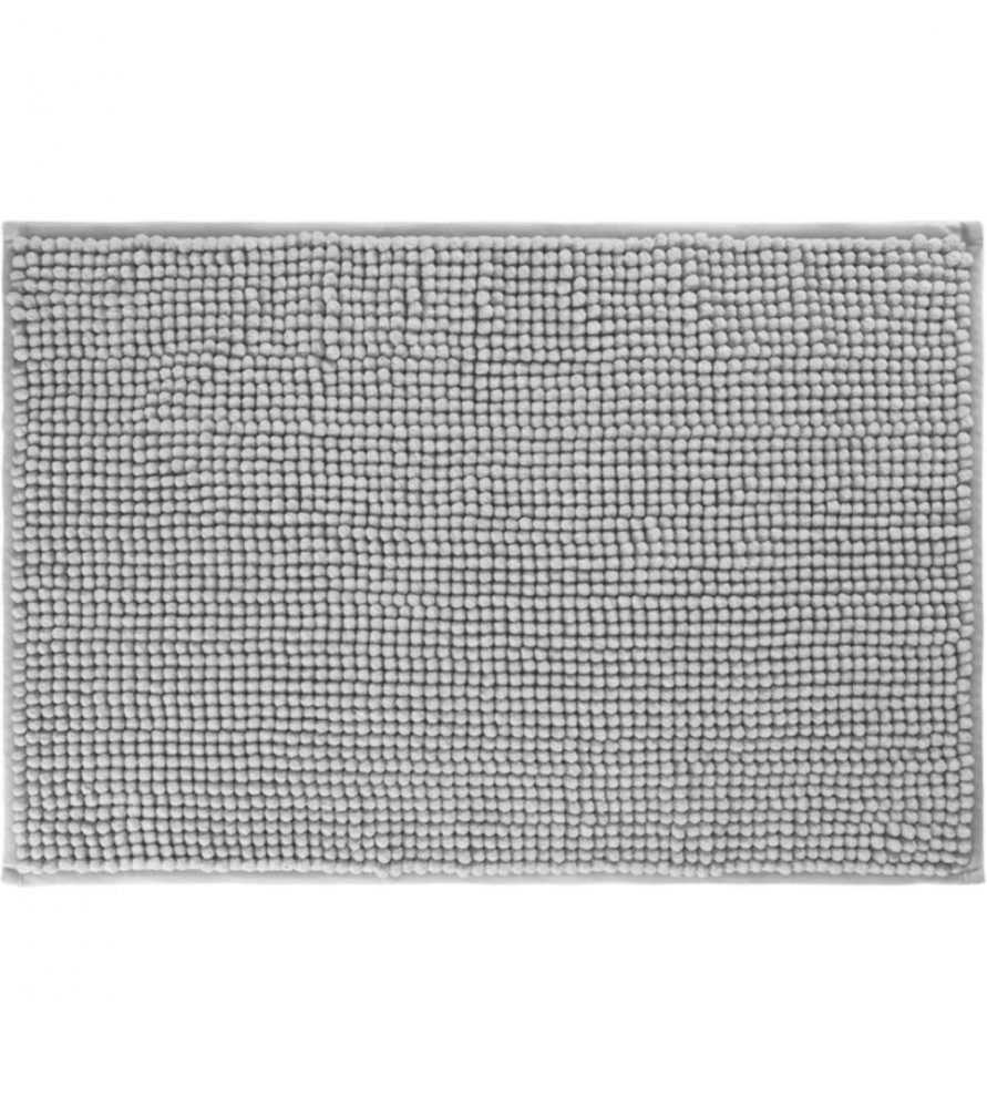 Σετ Κουρτίνα Μπάνιου με Πατάκι και Καλάθι Καλλυντικών ABBEY της Guy Laroche (180x180 + 40x60) SILVER