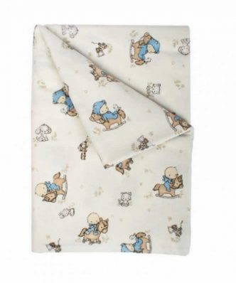 Παιδική Φανελένια Μαξιλαροθήκη BABY 04 της DIMcol (50x70) Beige