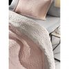 Fleece κουβέρτα Υπέρδιπλη με γουνάκι RISTRETTO της Guy Laroche (220x240) PUDRA 1