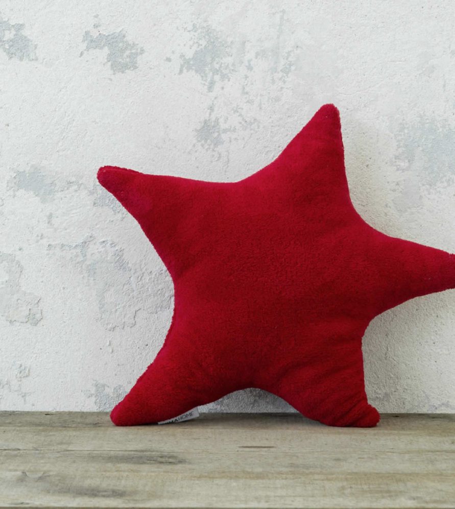 Χριστουγεννιάτικο Διακοσμητικό μαξιλάρι STAR της NIMA HOME (45x65) RED