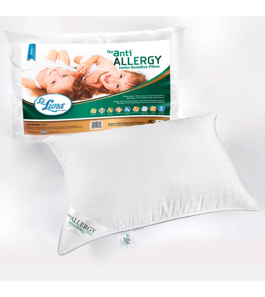 Παιδικό Μαξιλάρι Ύπνου The Junior anti-ALLERGY sensitive Pillow (50x70) της La Luna
