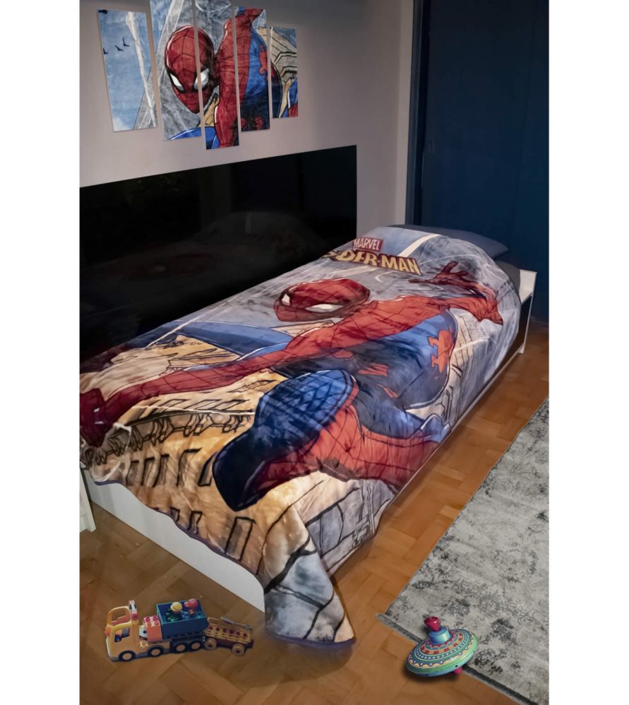 Αυθεντική Παιδική Βελουτέ Κουβέρτα Μονή SPIDERMAN 511 Digital της DISNEY / DIMcol (160x240)