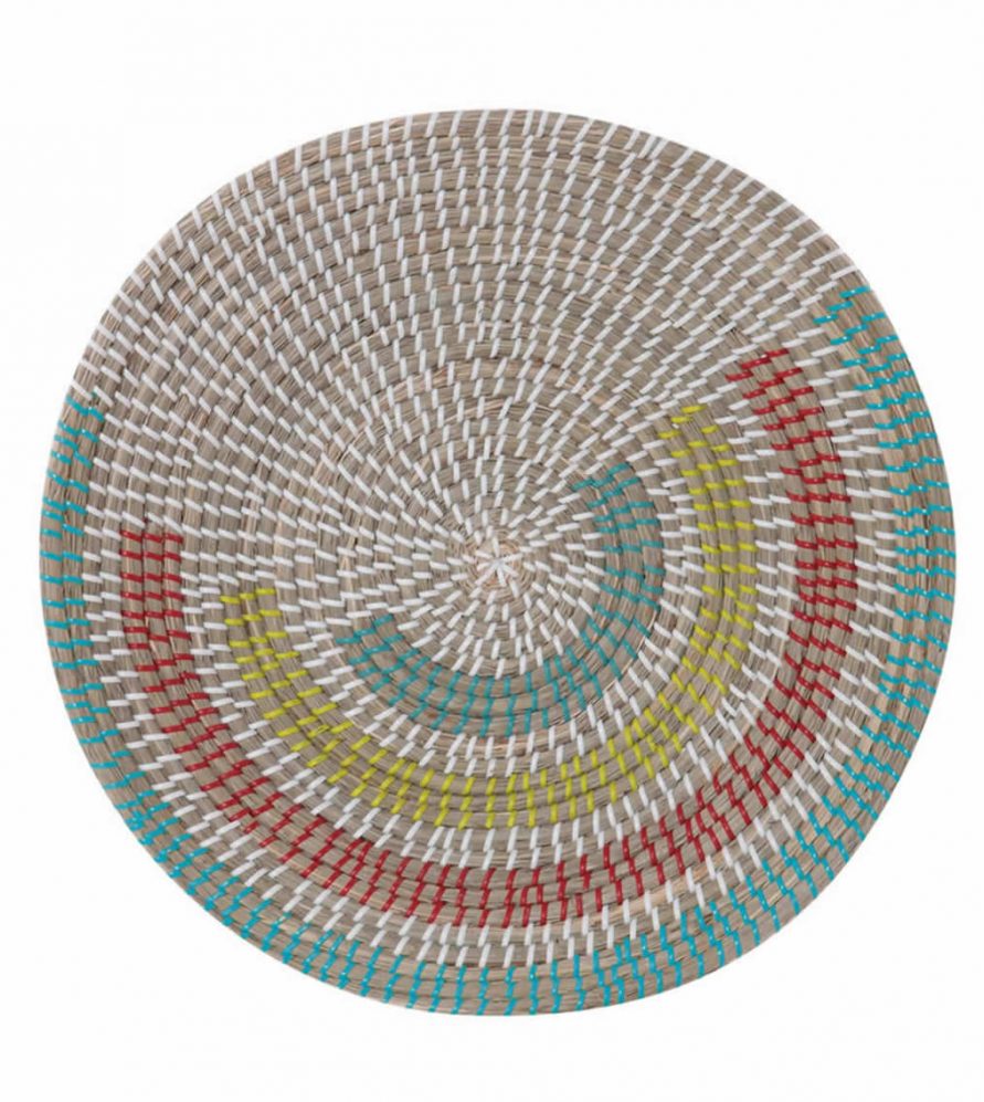 Διακοσμητικό Πιάτο Τοίχου SEAGRASS GARNET της NEF-NEF (Δ:46cm x9) CORAL/GREEN