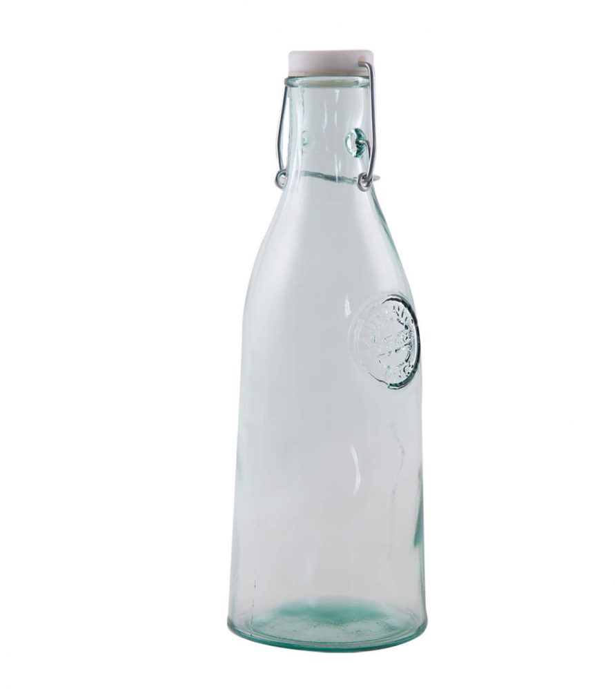 Γυάλινο Μπουκάλι Νερού με πλαστικό καπάκι AUTHENTIC της NEF-NEF - NATURAL (1L)