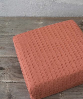 Καλοκαιρινή Κουβέρτα Πικέ Μονή Habit της NIMA HOME - Orange (160x240)
