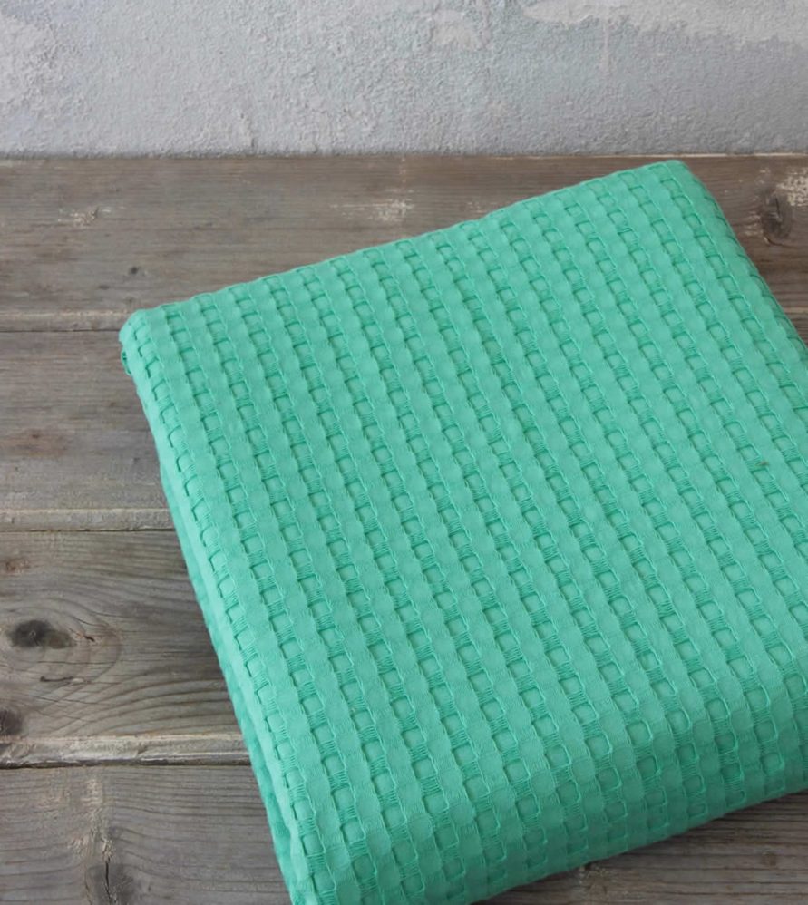 Καλοκαιρινή Κουβέρτα Πικέ Μονή Habit της NIMA HOME - Green (160x240)