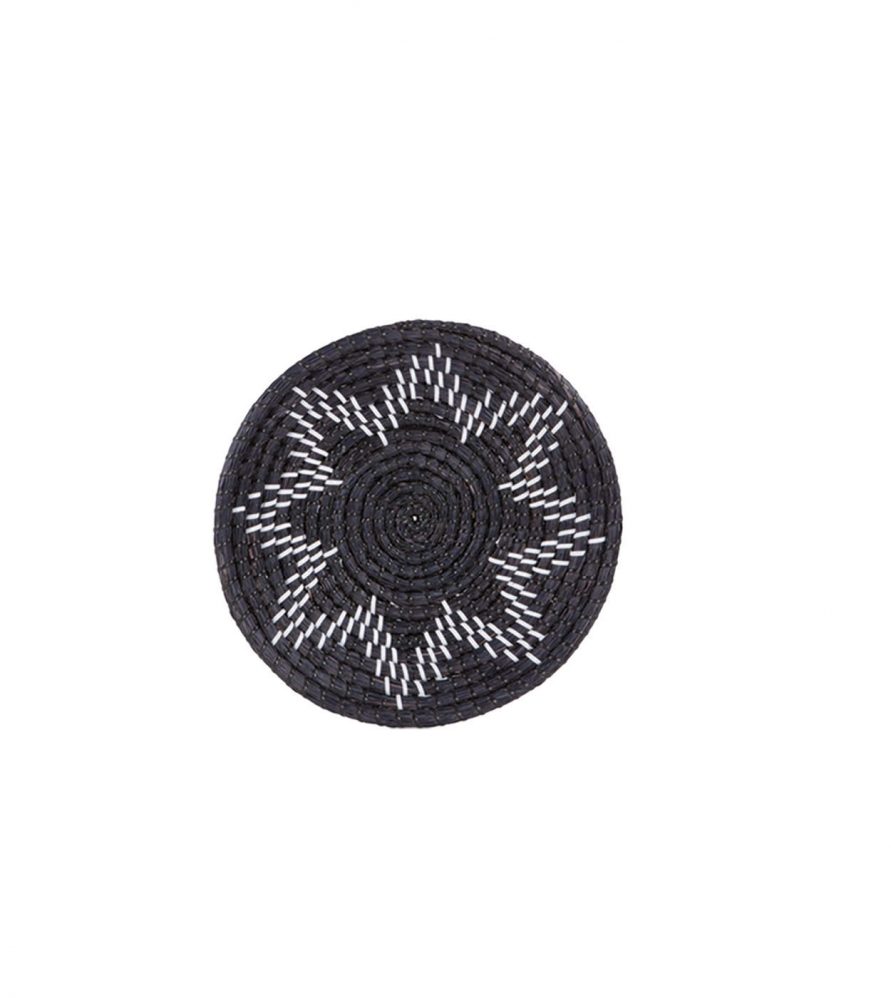 Διακοσμητικό Πιάτο Τοίχου SEAGRASS MYSTERY της NEF-NEF (Δ: 28cmx6) BLACK/WHITE