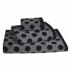 Σετ (3τμχ) Πετσέτες Μπάνιου Essential 2655 της POLO CLUB - ΜΑΥΡΟ-ΓΚΡΙ