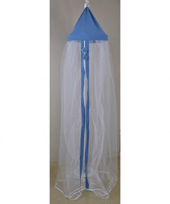 Βρεφική Κουνουπιέρα Οροφής Muslin Blue Design 374 της Baby Oliver (180x550) ΜΠΛΕ