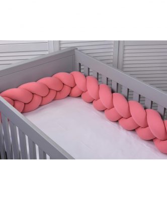 Βρεφική Πάντα Πλεξούδα Τριπλή Design 90 της Baby Oliver (200x18) - Κοραλί