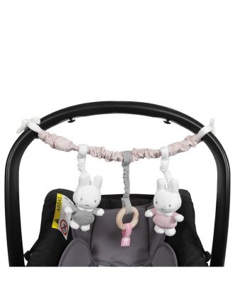 Γιρλάντα Δραστηριοτήτων Καροτσιού - Καθίσματος αυτοκινήτου Miffy Pink Design 3617 της Miffy (20x46x7)
