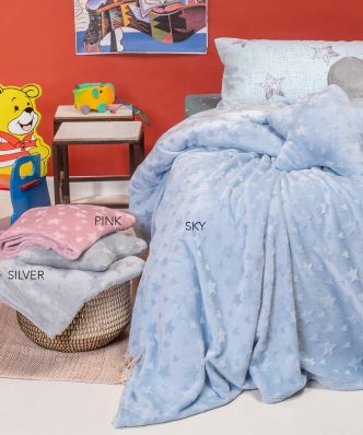 Παιδική Fleece Κουβέρτα Μονή STARITO της MELINEN (160x220) - SKY