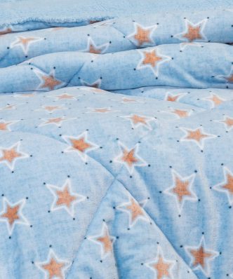 Παιδικό Κουβερτοπάπλωμα με γουνάκι Μονό MINI STARS BOY της MELINEN (160x220)