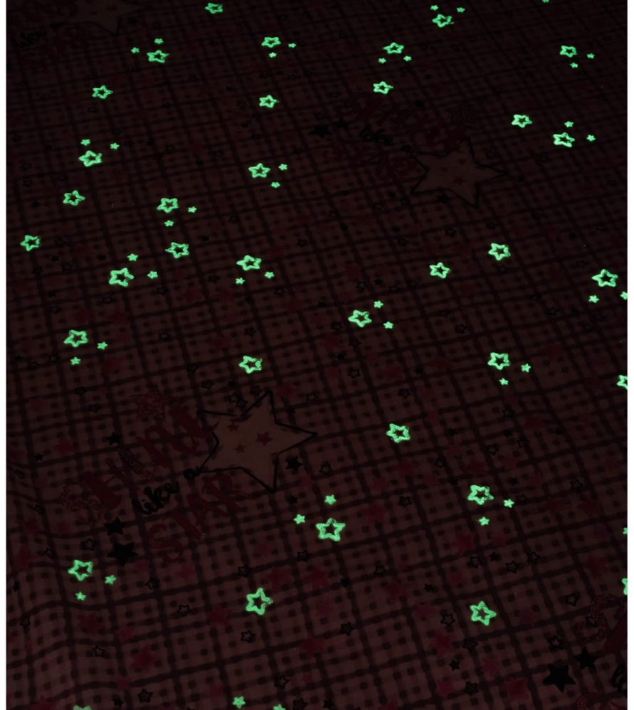 Σετ Παιδικά Σεντόνια Ημίδιπλα Luminous CLUSTER της Palamaiki (170x260) - LILAC  (Φωσφορίζουν στο σκοτάδι)