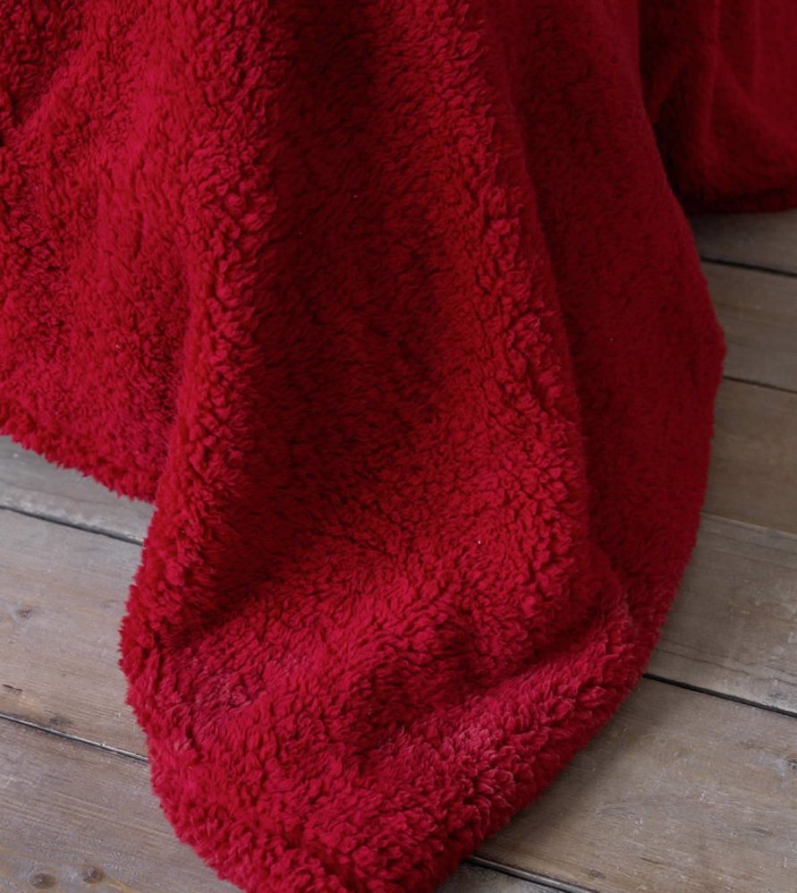 Fleece Κουβέρτα Manta της NIMA HOME - Red