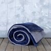 Ριχτάρι/Κουβέρτα Καναπέ NUAN με γουνάκι της NIMA HOME (130x170) - Blue / Gray 3