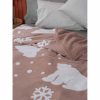 Fleece Κουβέρτα με γουνάκι Υπέρδιπλη POLO της Palamaiki (220x240) - ROSE 1