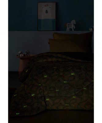 Παιδικό Κουβερτοπάπλωμα με γουνάκι Ημίδιπλο Luminous TRIP της Palamaiki (160x220)  - Φωσφορίζει στο σκοτάδι
