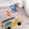 Παιδικό Κουβερτοπάπλωμα με γουνάκι Μονό Trucky της NIMA HOME (150x220) 1