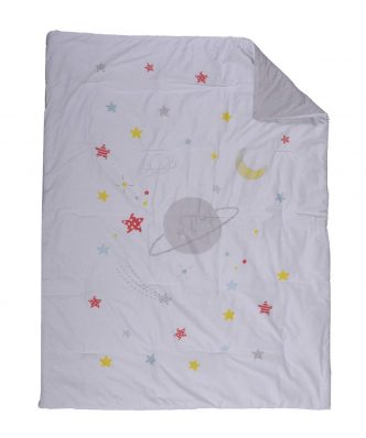 Βρεφικό Κουβερλί Κούνιας LITTLE STAR GREY της NEF-NEF (110x140)