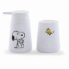 Σετ Δοχείο Κρεμοσάπουνου & Ποτήρι Μπάνιου Snoopy PEANUTS WHITE της NEF-NEF