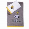 Σετ (2τμχ) Παιδικές Πετσέτες Snoopy PEANUTS GREY/WHITE της NEF-NEF