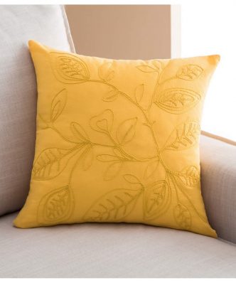 Διακοσμητική Μαξιλαροθήκη Pale 381/10 Sun Yellow της GOFIS HOME (43x43)