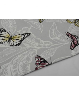 Αλέκιαστο Τραπεζομάντηλο (140x180) Butterfly 451 Grey της DIMcol