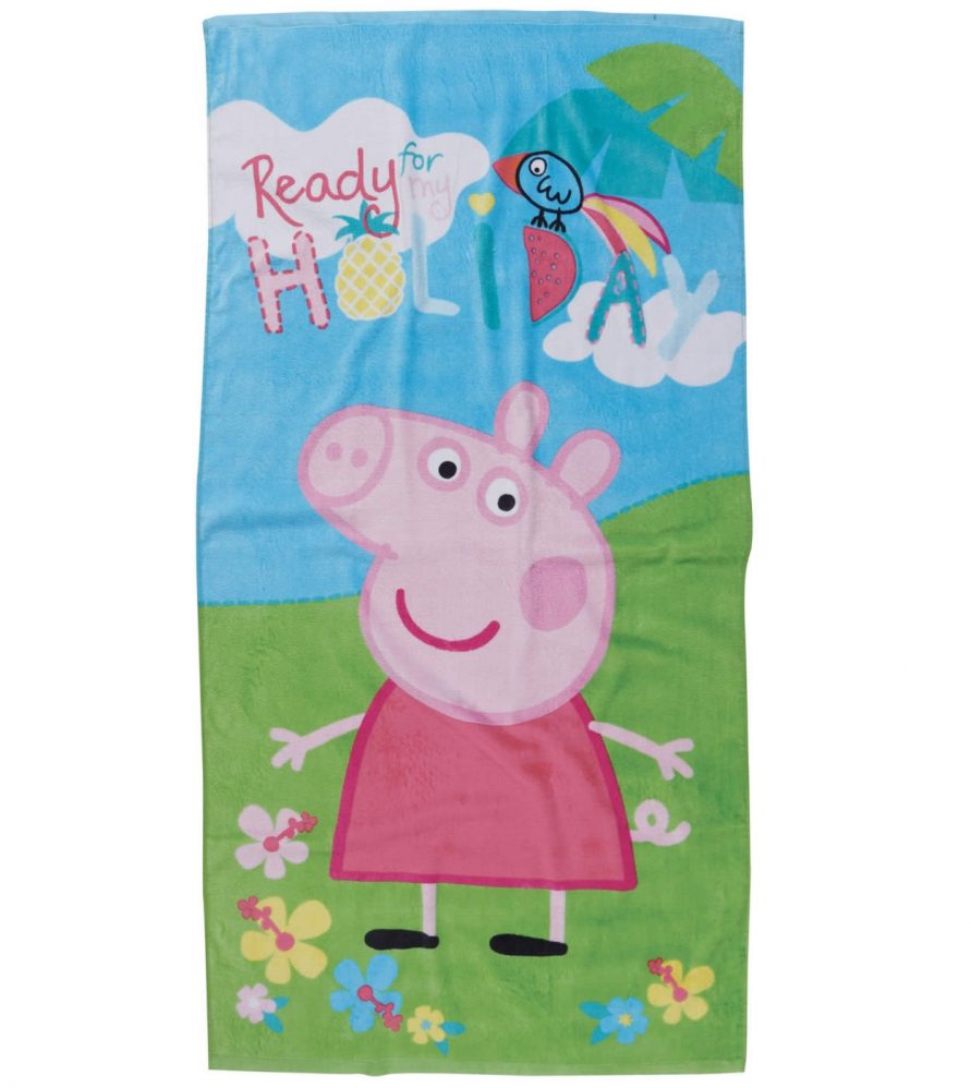 5854 PEPPA PIG Παιδική Πετσέτα Θαλάσσης (70x140) της DAS HOME (ΡΟΖ-ΠΡΑΣΙΝΟ)