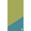 CHANIA Βελουτέ Πετσέτα Θαλάσσης της ΚΕΝΤΙΑ (80x160) - PETROL- YELLOW