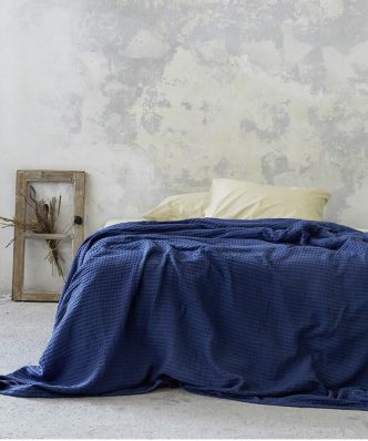 Κουβέρτα Πικέ Habit Navy Blue της NIMA HOME