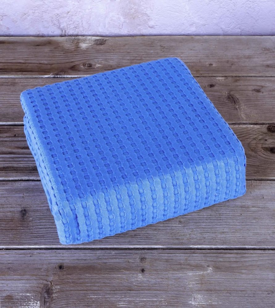 Κουβέρτα Πικέ Μονή Habit Ocean Blue της NIMA HOME (160x240)