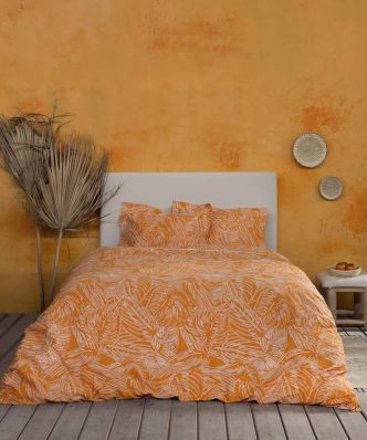 Σετ (4τμχ) Βαμβακοσατέν Σεντόνια King Size (Γίγας) Arbust Deep Orange της NIMA HOME (270x280)
